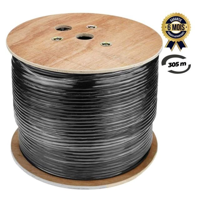 Touret de câble réseau FTP - Cat6 - Outdoor - 305 mètres